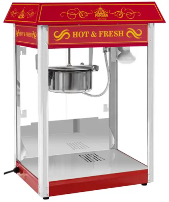 Machine à popcorn - Design rétro - rouge
