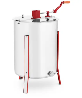 Extracteur de miel - Tangentiel - Manuel - 4 cadres - Couvercle en verre acrylique