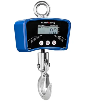 Crochet peseur - 1.000 kg / 0,2 kg - Écran LCD avec rétroéclairage