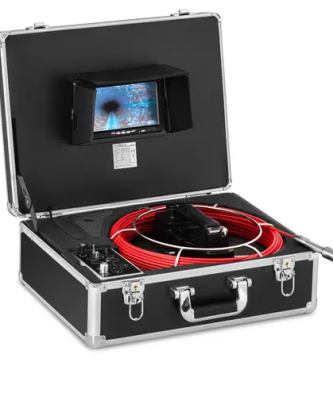 Caméra inspection canalisation - 30 m - 12 LED - Écran 7 pouces