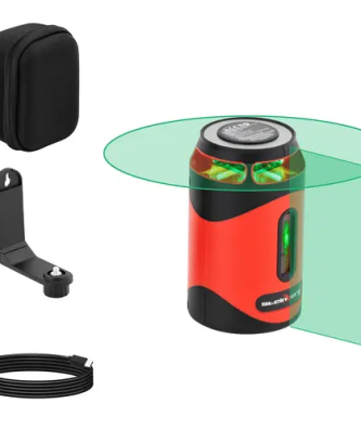Niveau laser à 360° avec étui de rangement - vert - 15 - 30 m - autonivelant