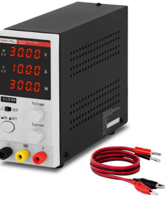 Alimentation de laboratoire - 0 - 30 V - 0 - 10 A CC - 300 W - Écran LED à 4 chiffres