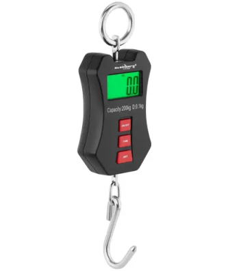 Crochet peseur - 200 kg / 100 g - LCD