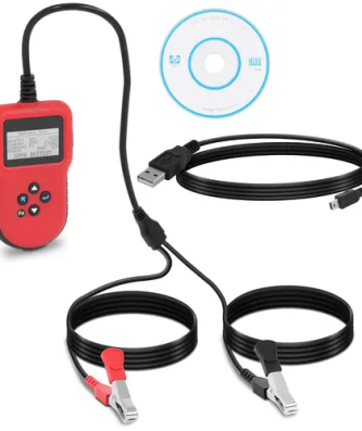 Testeur de batterie automobile numérique - 12 V/24 V - LCD - multilingue