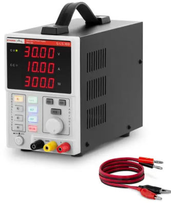 Alimentation de laboratoire - 0 - 30 V - 0 - 10 A CC - 300 W - 4 espaces de sauvegarde - Écran LED à 4 chiffres