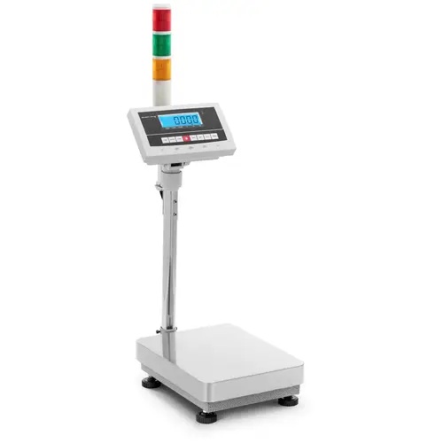 Balance plateforme - Colonne lumineuse - 30 kg / 0,001 kg - 300 x 400 mm - kg / lb
