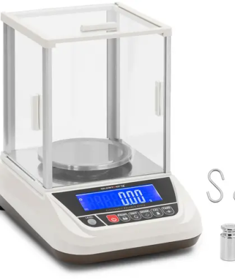 Balance de précision - 3000 g / 0,01 g - Ø 130 mm - Écran LCD - Chambre de protection en verre