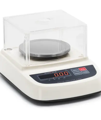 Balance de précision - 500 g / 0,01 g - Ø 130 mm - Écran LED - Chambre de protection