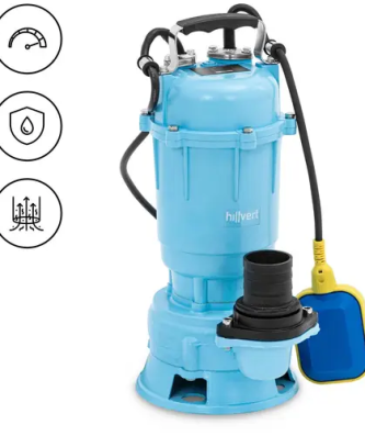 Pompe immergée - 340 l/min - 900 W - interrupteur à flotteur - broyeur