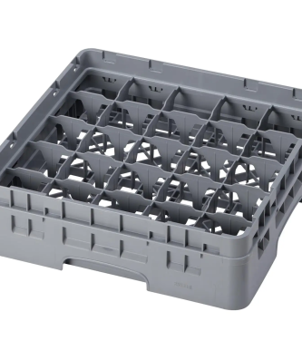 Casier de lavage à verre - 20 compartiments - 50 x 50 x 30,8 cm - Hauteur des verres : 25,7 cm