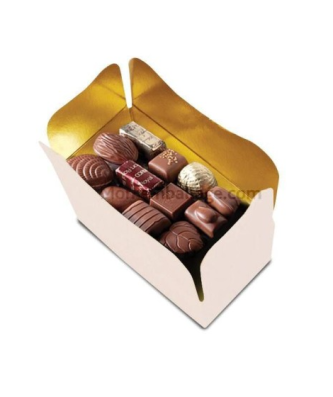 Ballotin monté carton blanc 250 ml - par 25