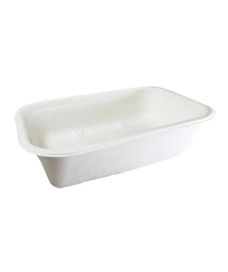 Barquette biodégradable bagasse 650 ml - par 125