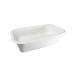 Barquette biodégradable bagasse 650 ml - par 125