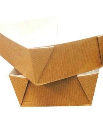 Barquette carton ingraissable 495 ml - par 25