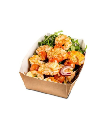 Barquette kraft brun sans couvercle 1200 ml - par 100