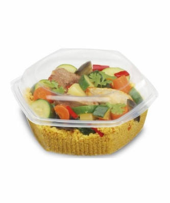 Barquette plastique Alphatop 1000 ml micro-ondable avec couvercle - par 50