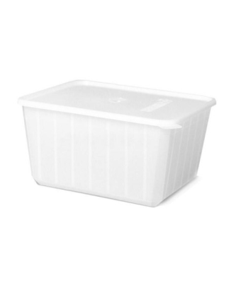 Barquette plastique blanche avec couvercle 750 ml - par 200