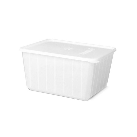 Barquette plastique blanche avec couvercle 1150 ml - par 100