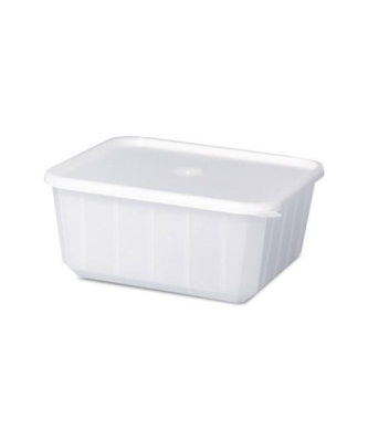 Barquette plastique blanche avec couvercle 450 ml - par 200