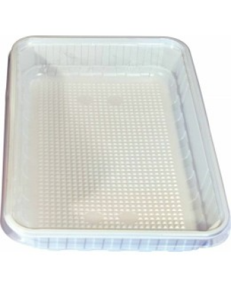 Barquette plastique blanche pour brochettes 1200 ml - par 320