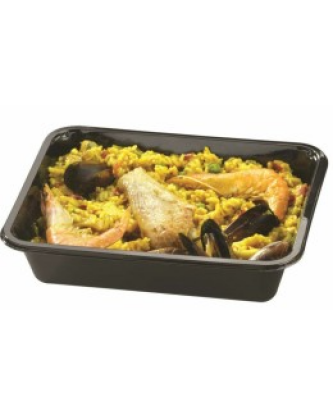 Barquette plastique CPET noire scellable 1000 ml - par 320