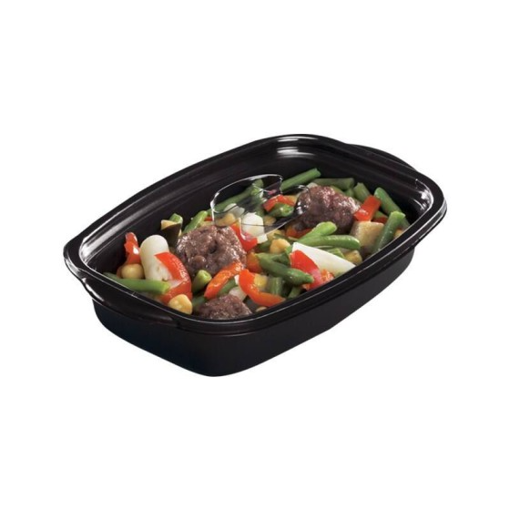 Barquette pour steak haché en plastique pour une présentation soignée de votre viande La barquette plastique alimentaire pour steak haché de forme ovale est idéale pour présenter vos steaks hachés dans la vitrine de votre boucherie charcuterie. Elle mettra idéalement en valeur votre viande haché. Cet emballage en plastique blanc peut être recouvert d'un film étirable pour allonger la durée de conservation de votre viande hachée. Les barquettes alimentaires pour steaks hachés sont utilisées par de nombreux bouchers et traiteurs pour conditionner des steaks hachés de 100 g. C'est un moyen simple et efficace d'attirer le regard du consommateur pour lui donner envie d'acheter le produit en vitrine. Mise en valeur de vos steaks hachés Respect des normes d'hygiène alimentaire : pas de contact direct avec le steak Congelable pour une conservation plus longue Prise en main facile grâce à la languette de la barquette La barquette steak haché Respect des normes d'hygiène alimentaire La barquette steak haché plastique d'une contenance de 100 grammes permet de ne pas entrer en contact direct avec le steak haché pour un strict respect des normes d'hygiène alimentaire. Cela évite la transmission de microbes sur la viande. Vous êtes ainsi sûrs que vos clients dégusteront une viande de qualité conservée en vitrine réfrigérée et emballée dans des barquettes blanches aptes au contact alimentaire direct. De plus, cet emballage pour steak haché vous assurera une production de steacks hachés calibrés faisant tous le même poids et ayant tous une forme ovale originale appréciée des clients pour son côté authentique. Caractéristiques Contenance : 100 g Longueur : 13 cm Largeur : 9,5 cm Matière : polystyrène