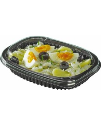 Barquette plastique noire Cookipack 400 ml - par 480