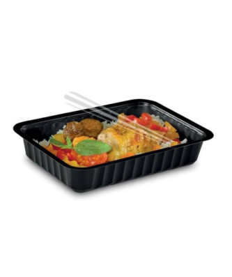 Barquette plastique noire scellable 1000 ml - par 100