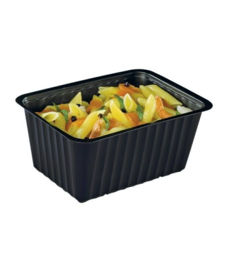 Barquette plastique noire scellable 1500 ml - par 100