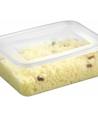 Barquette plastique PP transparente avec couvercle 1000 ml - par 200