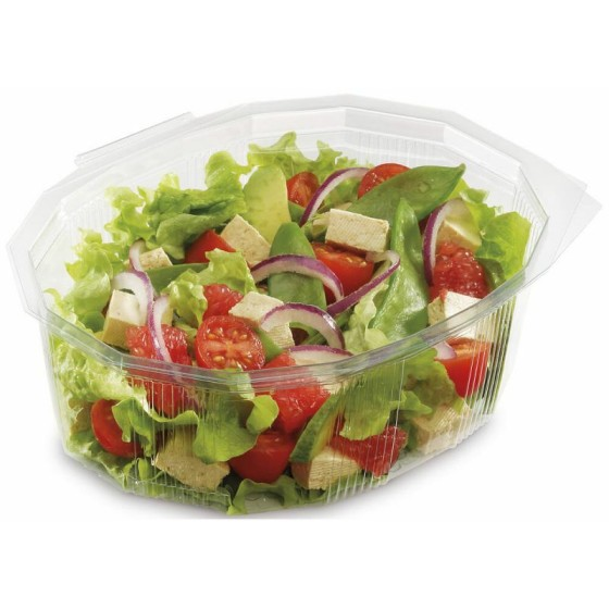 Barquette plastique transparente à couvercle Multipack 2000 ml - par 200