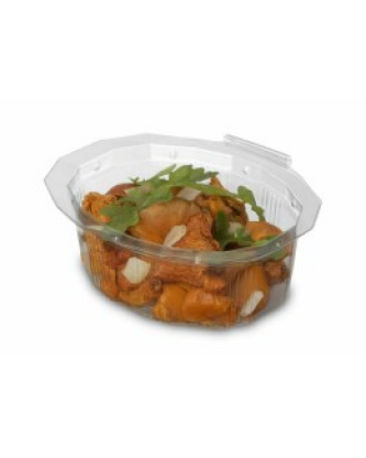 Barquette plastique transparente à couvercle Multipack 370 ml - par 420