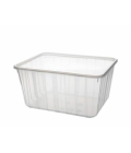 Barquette plastique transparente avec couvercle 1800 ml - par 25