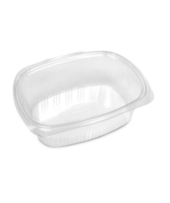 Barquette plastique transparente avec couvercle attenant Standipack 1500 ml - par 200