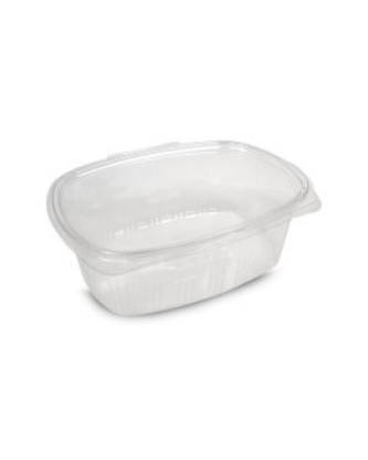 Barquette plastique transparente avec couvercle attenant Standipack 2000 ml - par 150