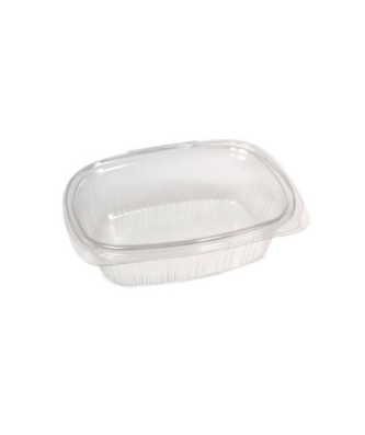 Barquette plastique transparente avec couvercle attenant Standipack 375 ml - par 500