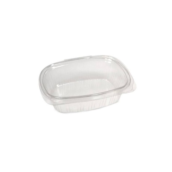 Barquette plastique transparente avec couvercle attenant Standipack 375 ml - par 500