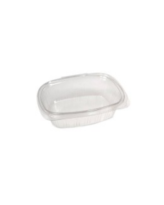 Barquette plastique transparente avec couvercle attenant Standipack 375 ml - par 500