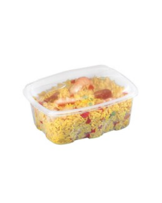 Barquette plastique transparente avec couvercle indépendant Archipack 1000 ml - par 480