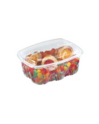 Barquette plastique transparente avec couvercle indépendant Archipack 750 ml - par 480