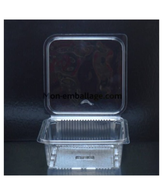 Barquette plastique transparente avec couvercle Optipack 1500 ml - par 240