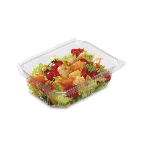 Barquette plastique transparente avec couvercle Optipack 750 ml - par 400