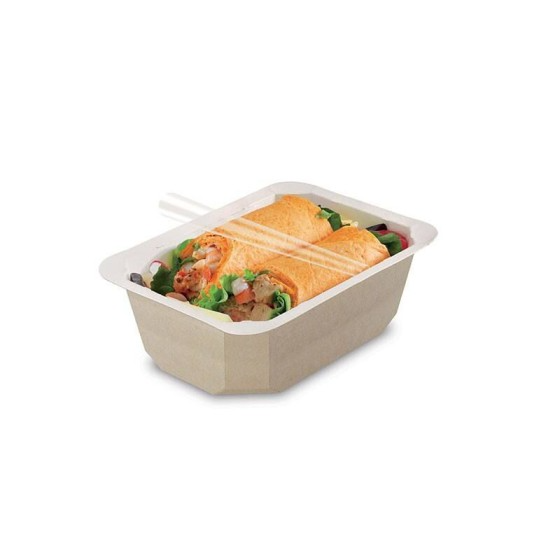 Barquette scellable carton kraft naturel 1000 ml - par 65