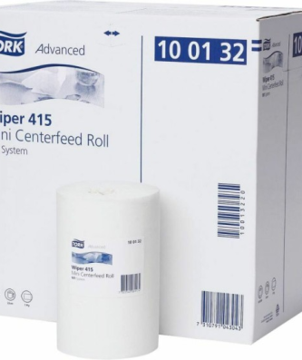 Bobine essuyage blanc à dévidoir central pour Mini Box - par 11