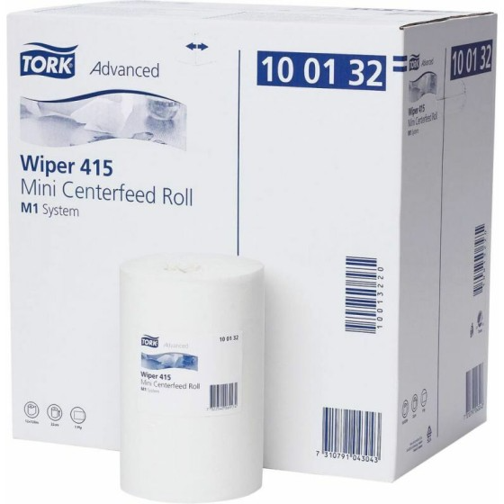 Bobine essuyage blanc à dévidoir central pour Mini Box - par 11