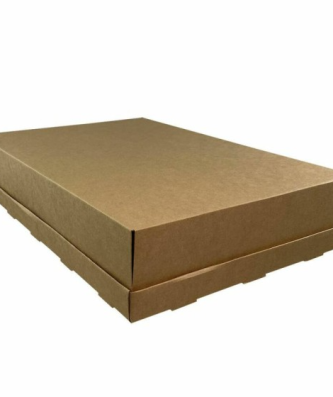 Boîte de transport pour assiettes refermables carton 34,5 x 24,5 x 7 cm - par 100