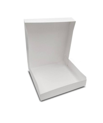Boîte pâtissière carton blanche 29 x 29 x 5 cm - par 50