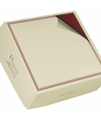 Boîte pâtissière carton "Votre Artisan" 20 x 20 x 8 cm - par 50