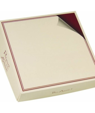 Boîte pâtissière carton "Votre Artisan" 32 x 32 x 5 cm - par 50