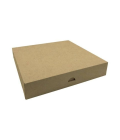 Boîte pâtissière kraft brun 23 x 23 x 5 cm - par 50